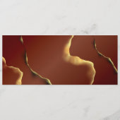 Menu Rouge de ton noir noir Abstrait Mariage Extraordin (Dos)