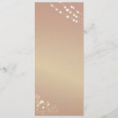 Menu Rouge Floral Bourgogne Mariage (Dos)