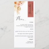 Menu Rouille et broyage broyé Personnalisé avec le nom (Devant)