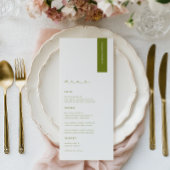 Menu ROWAN Modern Wedding Place Card