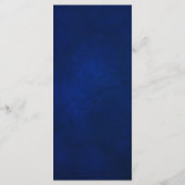 Menu Royal Blue Lilac Purple Floral Mariage (Dos)