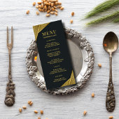 Menu Royal & Rustic Gold Elegant Mariage islamique de l