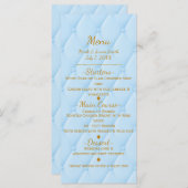 Menu Royal Storybook Royal Pavillon Princess Party (Devant / Derrière)