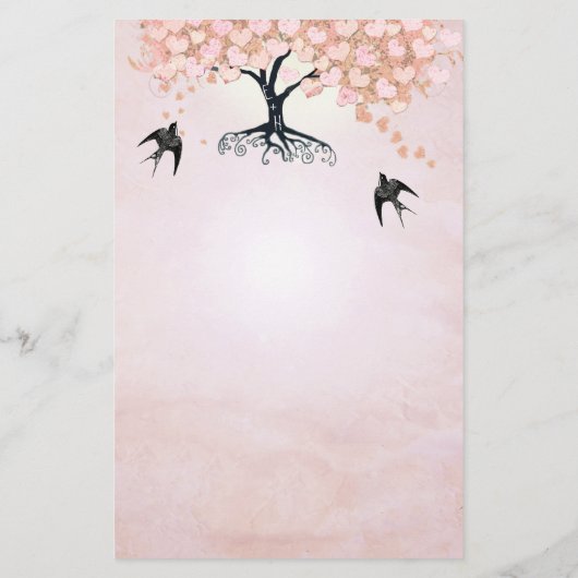 Menu Roze hemdboom (Achterkant)