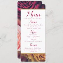 Menu rozen