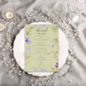 Menu Russe Lavande et Fleur sauvage Sage Mariage Sage