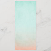 Menu Russe Mariage de la menthe et de la pêche de (Dos)