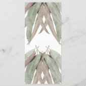 Menu Russe Mariage feuille Eucalyptus (Dos)