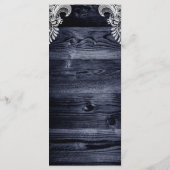 Menu Rustic Blue Wood (Dos)