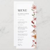 Menu Rustic Boho Wedding (Voorkant / Achterkant)