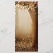 Menu Rustic Chic Country Tree Mariage (Dos)