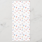 Menu Rustic Colorful Floral Wildflower Bridal Shower (Dos)