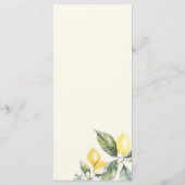 Menu Rustic Elegant Minimal Lemon Garden Wedding (Dos)