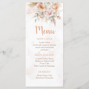 Menu Rustic Floral n'est-elle pas un anniversaire extra