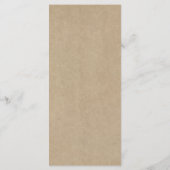 Menu Rustic Heart Tree Mariage Collection (Dos)