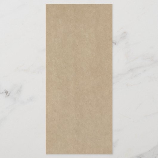 Menu Rustic Heart Tree Mariage Collection (Dos)