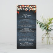 Menu Rustic Lantern Marine Barne Mariage de automne en (Debout devant)