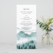 Menu Rustic Mountain Pine Mariage (Debout devant)