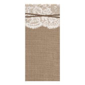 Menu Rustic Nautical Ancre Mariage Collection (Dos)