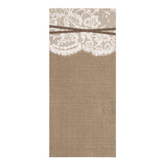 Menu Rustic Nautical Ancre Mariage Collection (Dos)