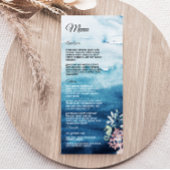 Menu Rustic Ocean Wedding Flat
