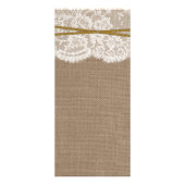 Menu Rustic Sand Dollar Mariage Collection (Dos)