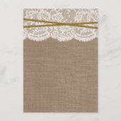 Menu Rustic Sand Dollar Mariage Collection (Dos)