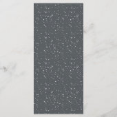 Menu Rustic Winter Mountain Mariage (Dos)