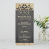 Menu Rustic Wood | blonde kaalkarton (Staand voorkant)