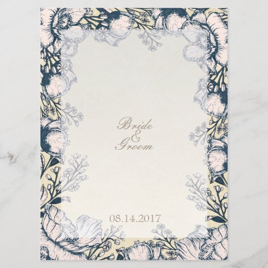 Menu Rustige  bloem (Achterkant)