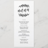 Menu rustique de dîner (Devant)