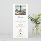 Menu Rustique de Phare Côtiers de la Plage de Bord (Debout devant)