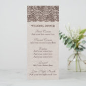 Menu Rustique dîner Mariage Burlap dentelle (Debout devant)