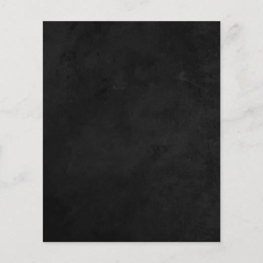 Menu Rustique Lumières Noir Et Blanc (Dos)