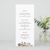 Menu Rustique Mariage, menu Vintage boho (Debout devant)