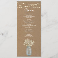 Menu rustique pour Mariage ou autre occasion spéci