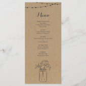 Menu rustique pour Mariage ou autre occasion spéci (Devant)