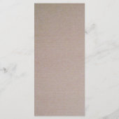 Menu Rustisch Country Kraft Wedding (Achterkant)