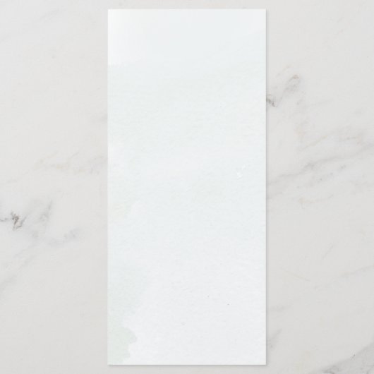 Menu Sage Eucalyptus Verdure Simple Chic Mariage (Dos)