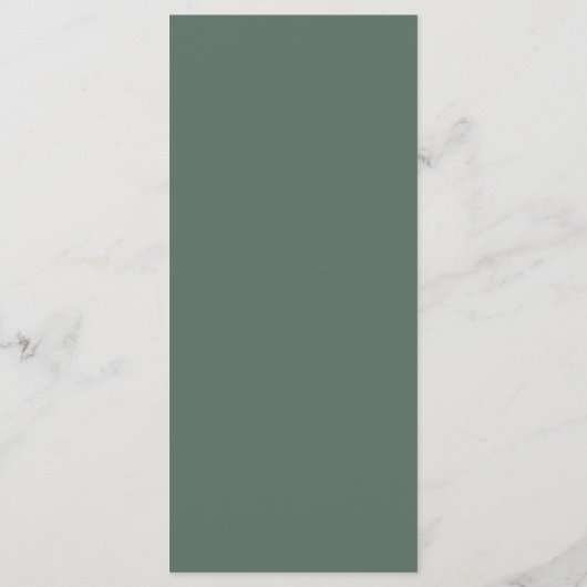 Menu Sage Green Boho Arch Nom d'hôte Dîner Mariage Homm (Dos)
