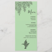 Menu Sage Green Fern Mariage (Devant)