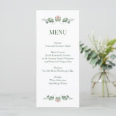 Menu Sage Green Wildflower Folk Wedding (Debout devant)