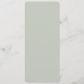 Menu Sage Leaf Motif Thanksgiving Dîner Appartement 4 P (Dos)