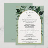 Menu Sage Vert Vert Vert Moderne Dîner de répétition (Devant / Derrière)
