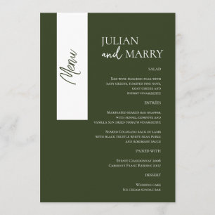 Menu SAGE Whispers Soiree