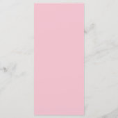 Menu Sakura Cerisier Rose Aquarelle Moderne (Dos)