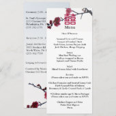 Menu Sakura Double Bonheur pour le Printemps (Devant / Derrière)