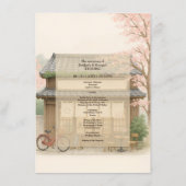 Menu sakura japon traditionnel thé maison destination (Dos)