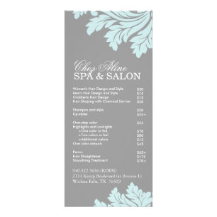 Menu Salon and Spa Service
