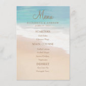 Menu Sandy Beach Mariage en bord de mer/en bord de mer (Devant)